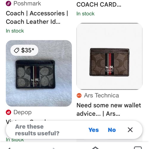 Coach card and money holder. Vintage. Never used - Picture 3 of 6